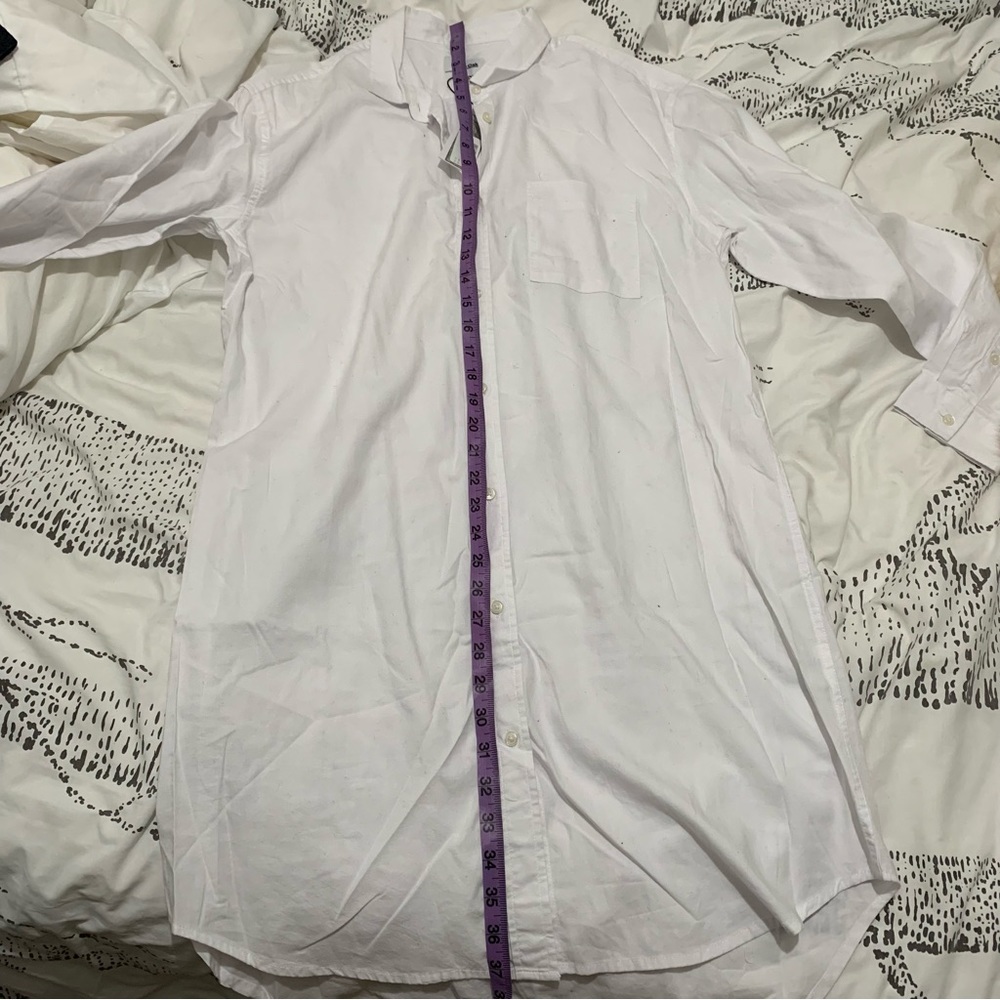 NEW FRANK AND OAK OVERSIZED COTTON POPLIN SHIRT DRESS - Picture 9 of 9